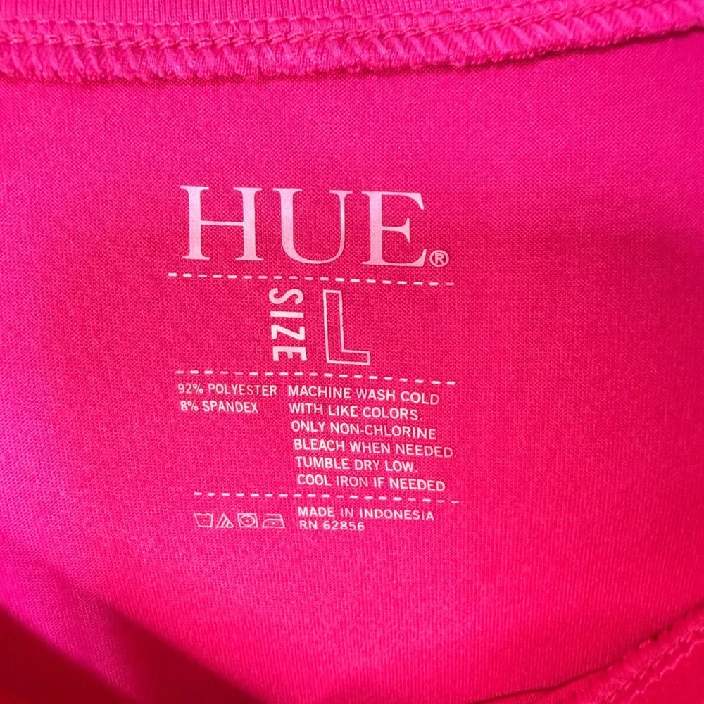 HUE Pajama Set Womens Large Pink Flamingo Long Sleeve Sleepwear Loungewear NWT